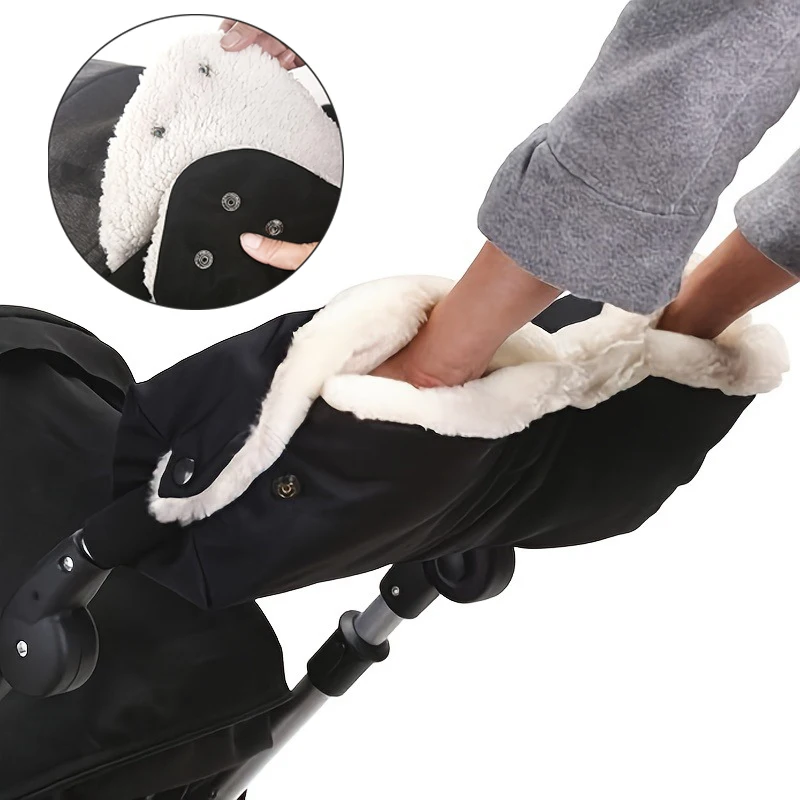 Gants de poussette universels chauds et coupevent pour adultes protègemains hiver bébé accessoires poussette p