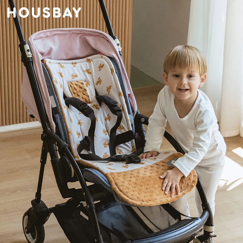 Coussin de poussette universel pour bébé coussin de siège d'hiver en coton doux et confortable tapis de voitur