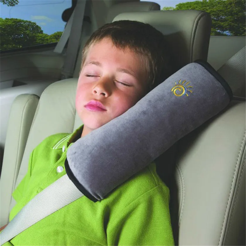Oreiller universel pour bébé protection épaule ceinture de sécurité voiture positionneur sommeil microsuède re