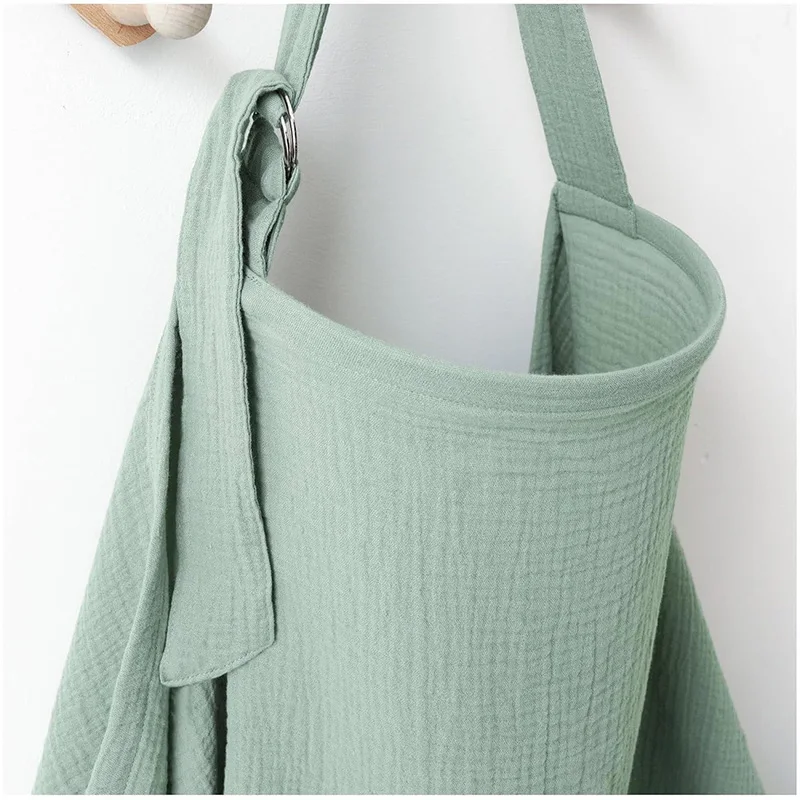 Sac panier bébé multifonctionnel coton gaufré allaitement portage poussette bouts de chapeau gain de place mod