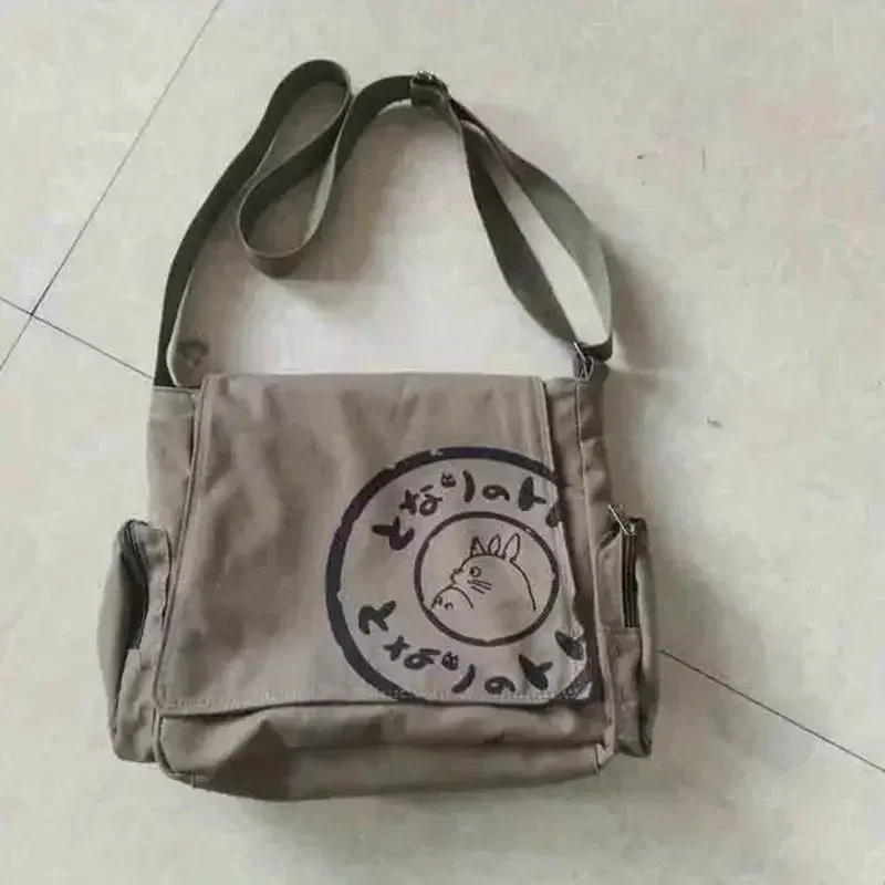 Sac à bandoulière en toile sac messager grande capacité fourretout