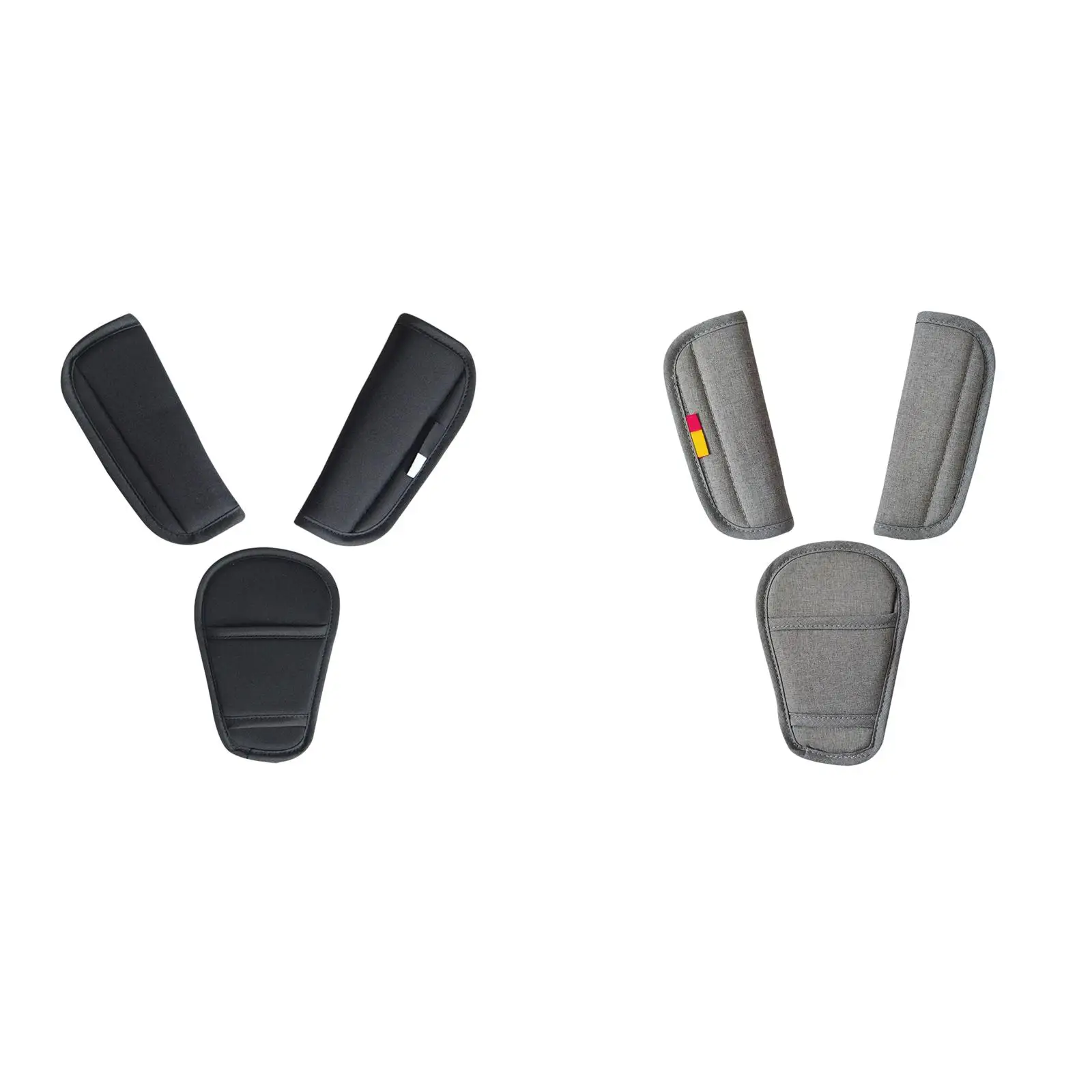 Coussinets de Protection pour Poussette Set de 3 ProtègeSangles Doux et Régulables en Néoprène pour Bébé