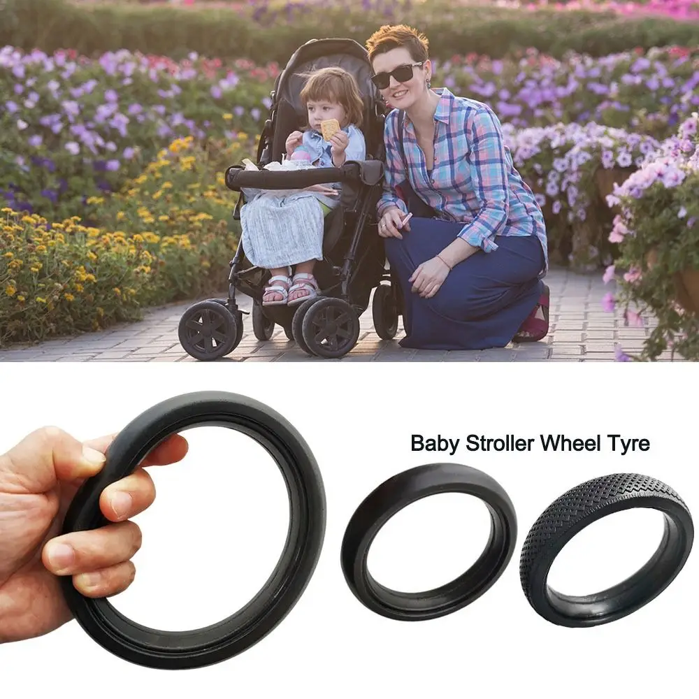 Roue en caoutchouc pour poussette Babyzen Yoyo haute qualité silent bearings durable rechange facile adhérence