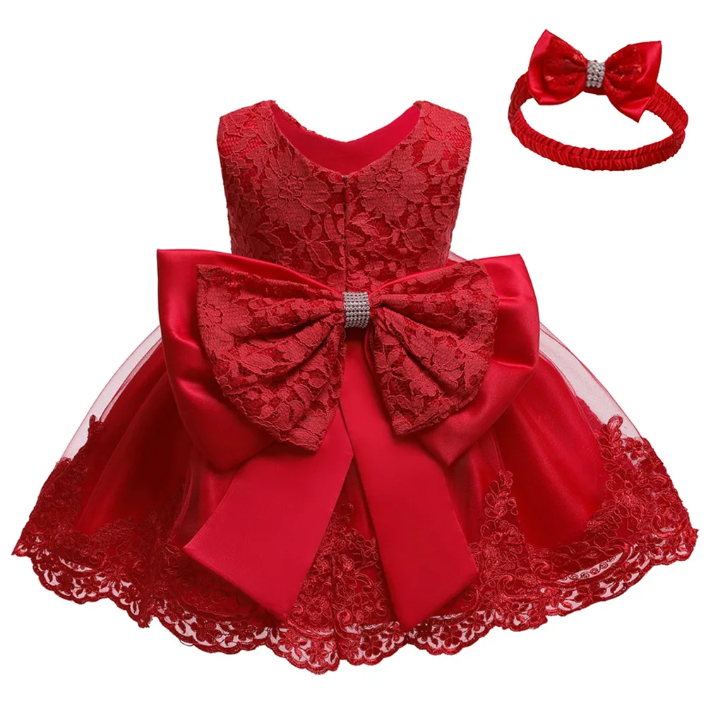 Robe bébé fille baptême dentelle satin tulle princesse 324 mois fêtes