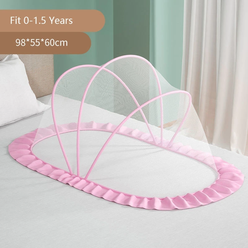 Moustiquaire d'été pour bébé, auvent de lit, Support pour lit de bébé, dôme, moustiquaire, rideau de lit suspe