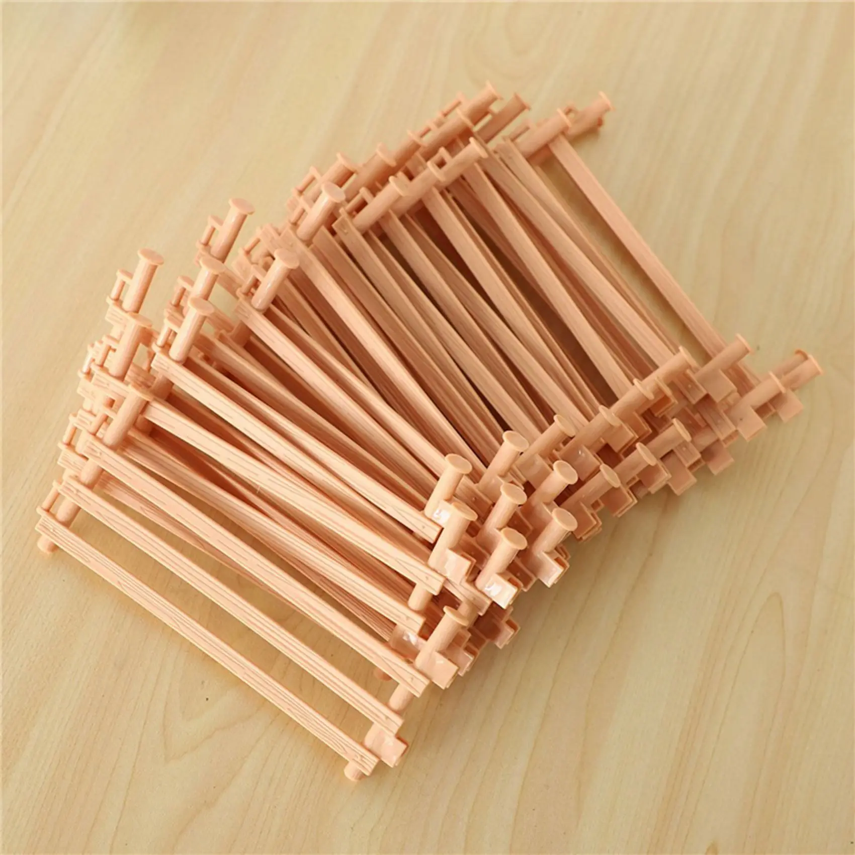 20 panneaux de clôture en plastique pour jouets fermes en miniature idéaux pour les enfants clôture féerique p