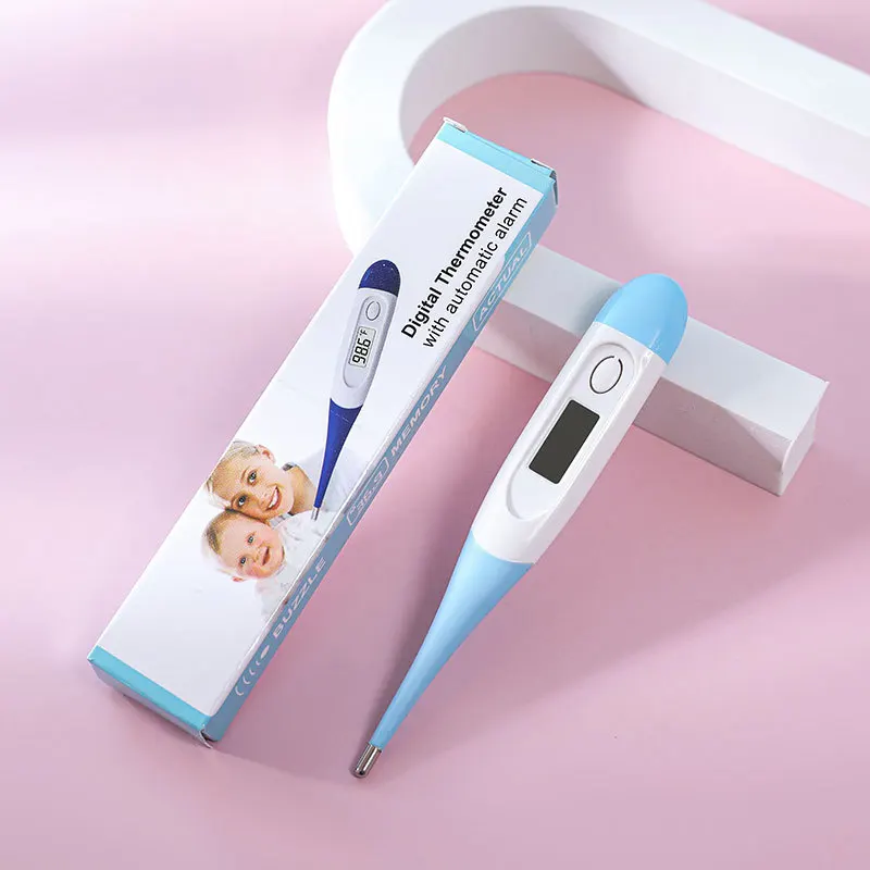 Thermomètre numérique pour enfants et bébés mesure de température aisselles écran digital alarme design modern