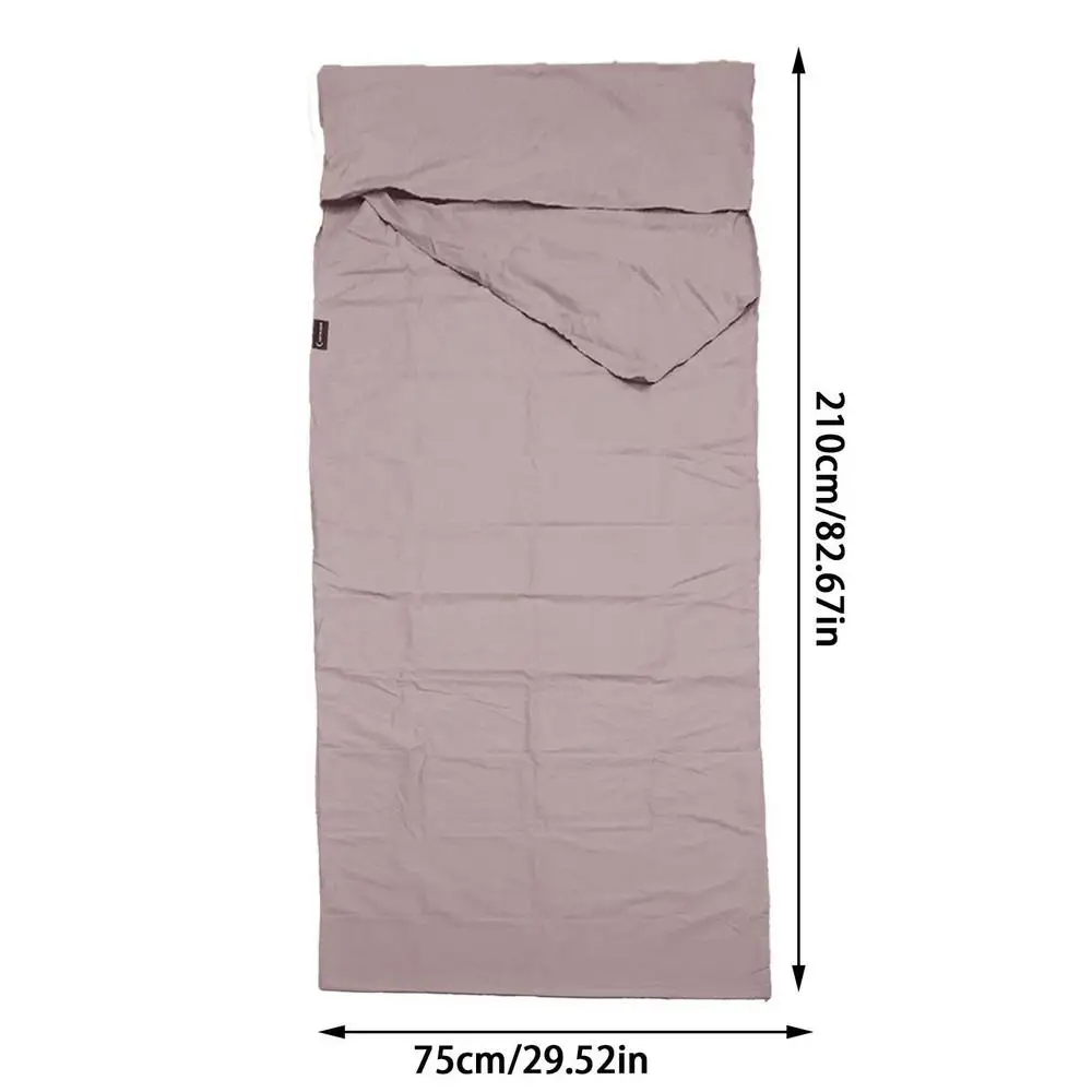 Sac de couchage enveloppe ultra léger doublure drap voyage camping hôtel sac de couchage adulte khaki
