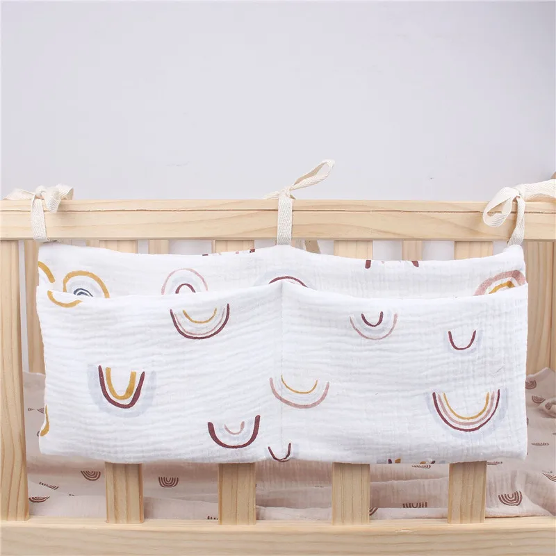 Organisateur de lit bébé multifonctionnel sac de rangement portable pour tête de lit accessoire de chambre béb