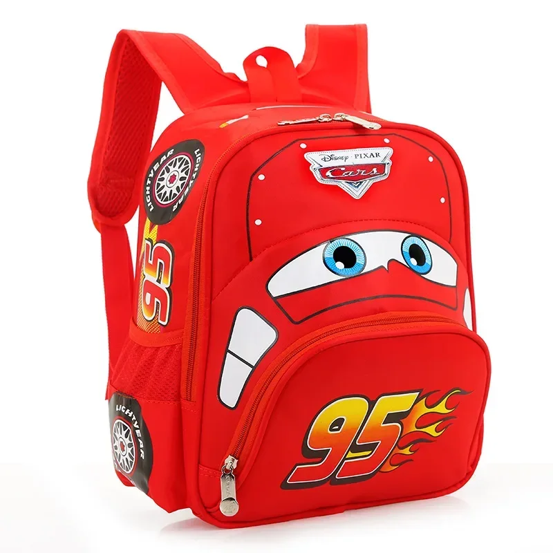 Sac à dos Disney Cars pour enfants sac école garçon design Lightning Mc Queen 36 ans rouge polyester poches zi