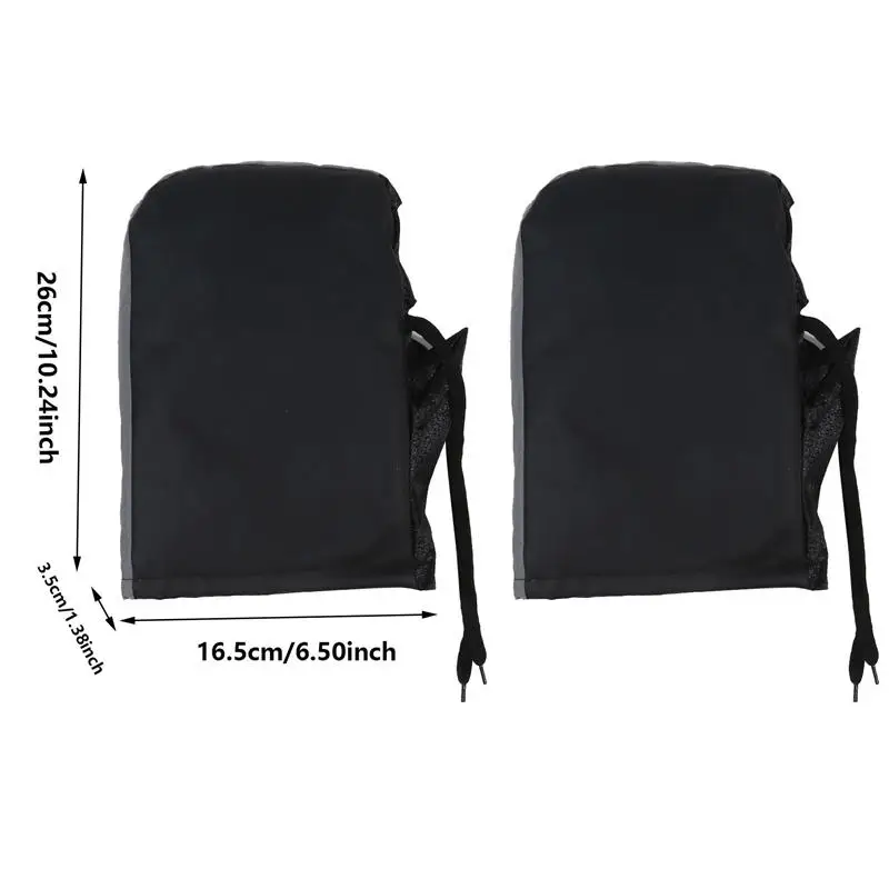 Manchons de guidon hiver chauffants imperméables gants chauffants poussette couverture poignée vélo équipement