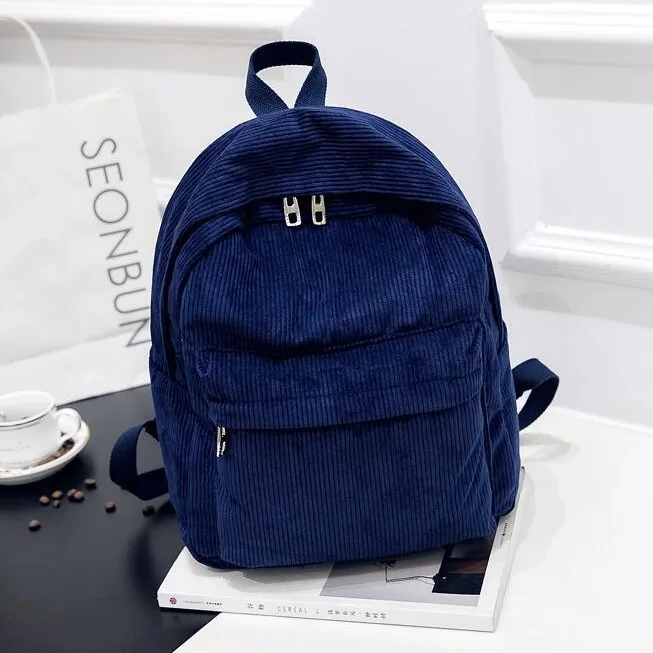 Sac à Dos Brodé Personnalisé avec Nom pour Enfant, Cartable d'École avec Broderie pour Livres - navy