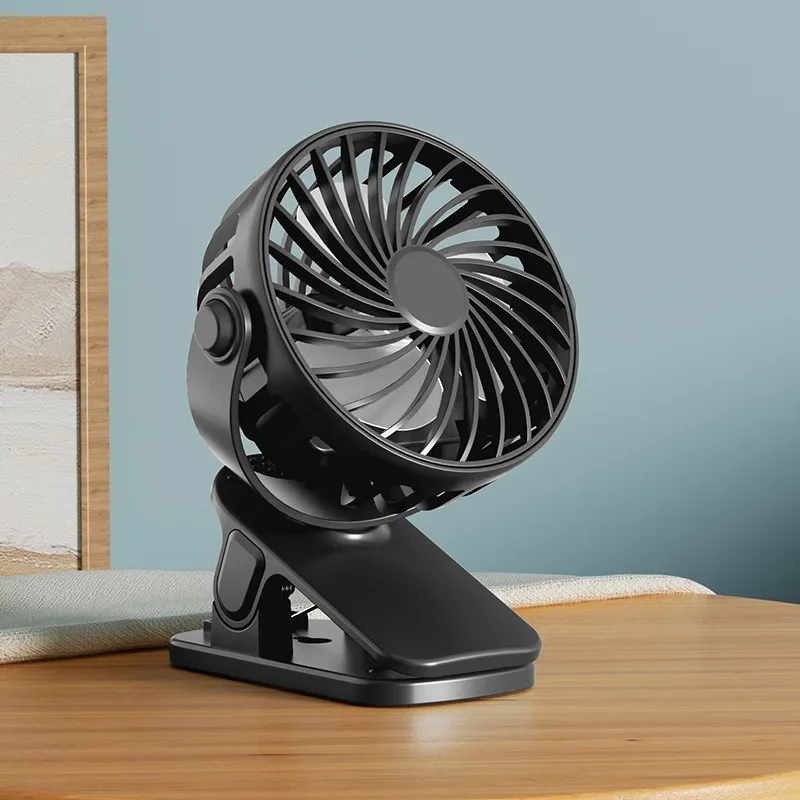 Ventilateur de bureau portable pour bébé compact 3 vitesses sans fil