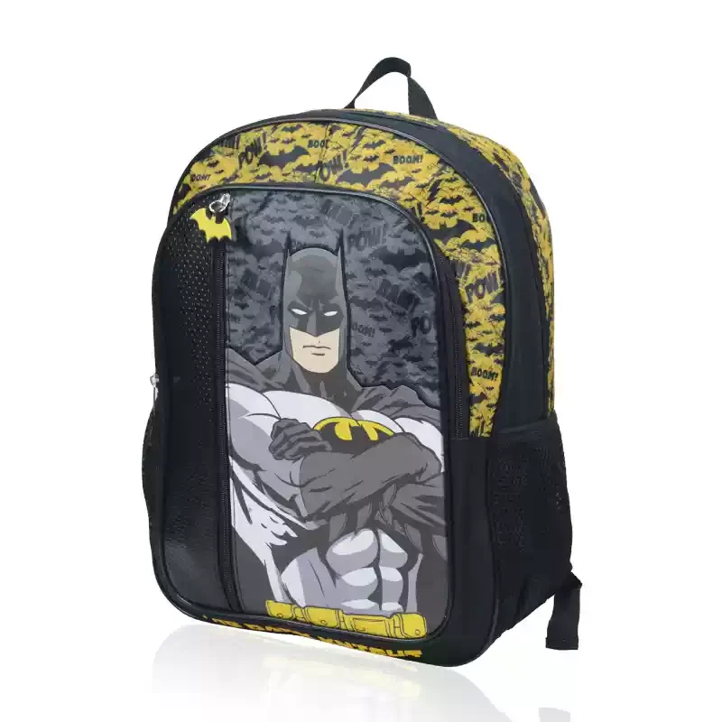 Sac à dos Batman pour enfants sac scolaire animé design ludique DC Comics idéal école primaire pratique et séc