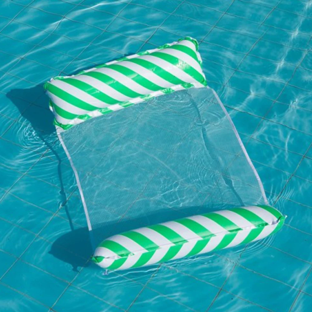 Hammock gonflable pliable en PVC piscine plage relaxation adultes