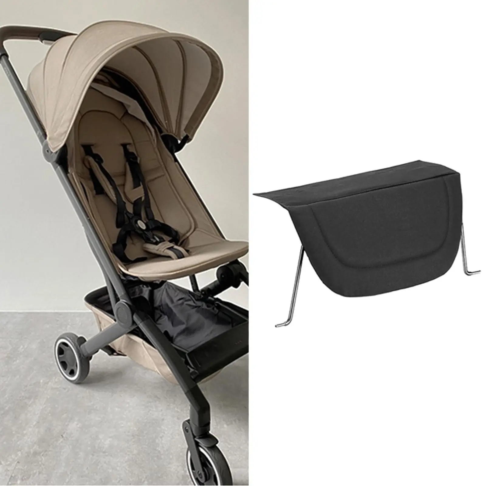 Support de jambes pour poussette extension reposepieds bébé accessoire Aer compatible tissu confortable style