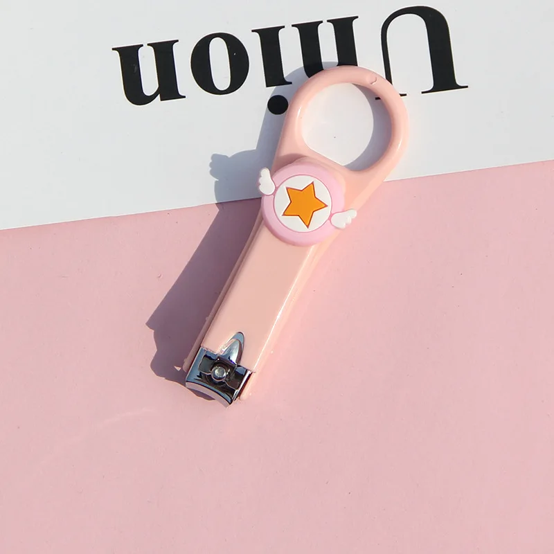 Coupeongles enfants design animé rose étoile ailes portable manucure pédicure soin ongles安全 pratiques