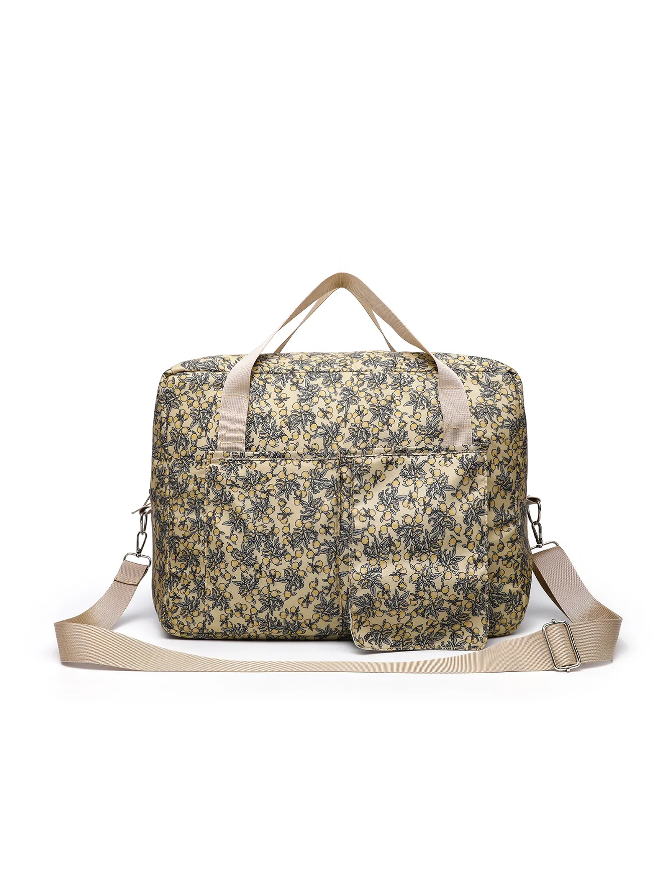 Sac à couches style coréen pour nouveauné sac à bandoulière maman broderie matelassée organisateur de rangemen