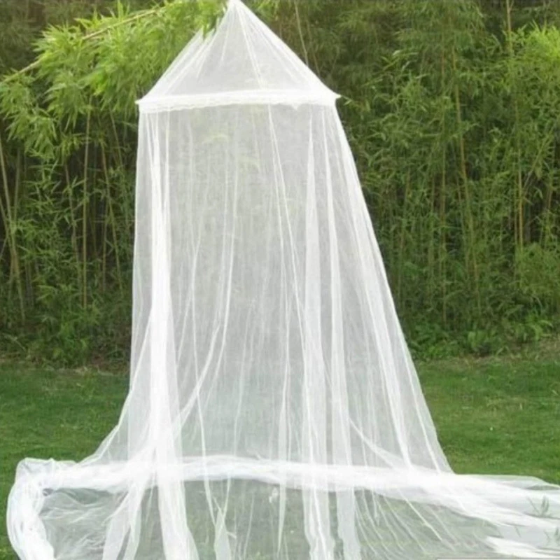 Moustiquaire tente conique blanche protection insectes volants