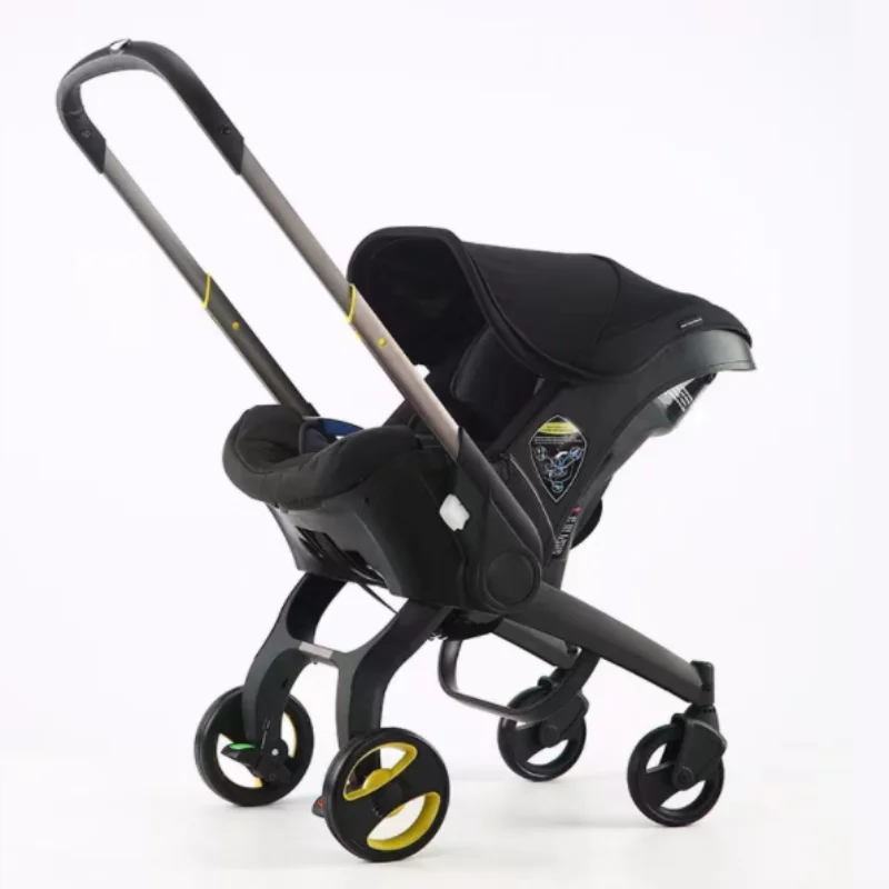 Poussette bébé 4 en 1 légère pour nouveauné 03 ans certification 3C aluminium design moderne idéale pour Voyag