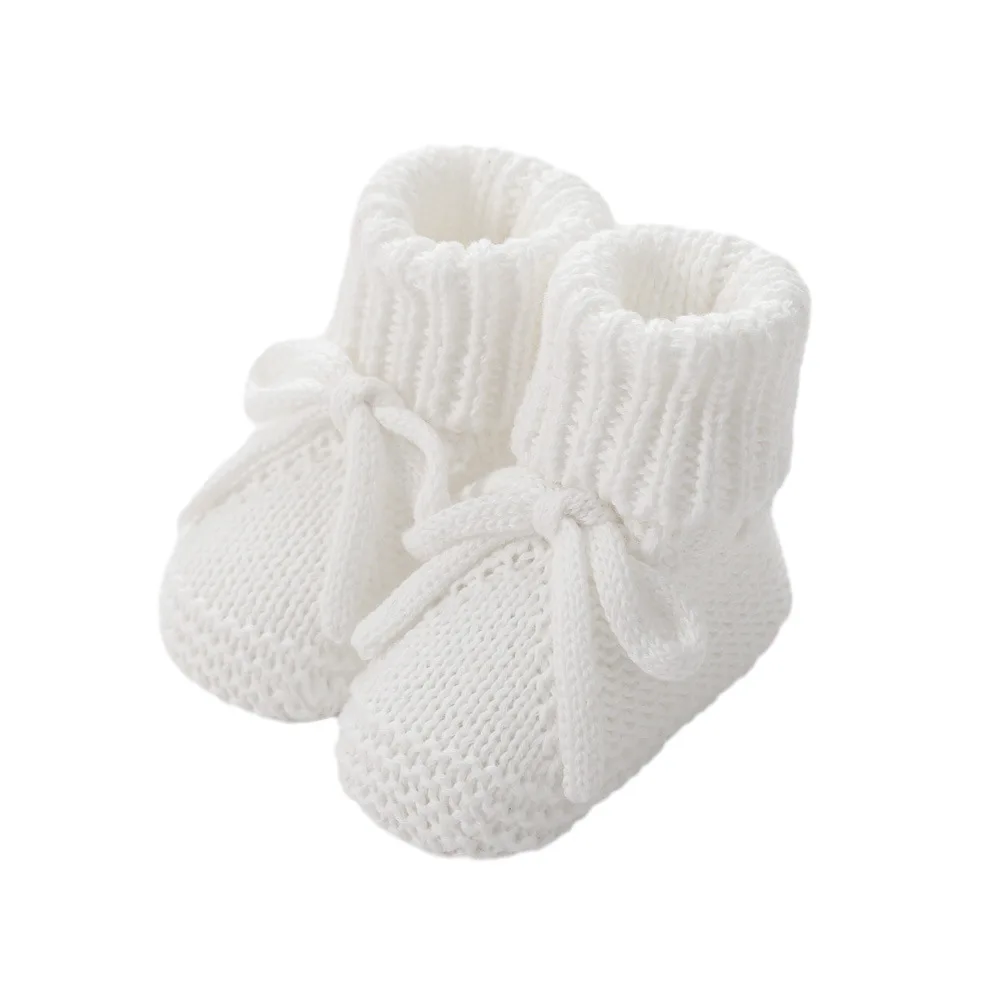 Chaussures tricotées bébé 012 mois chaussons respirants en tricot doux