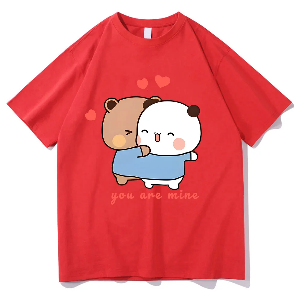 Tshirt imprimé design animé mignon ours panda pour homme femme coton qualité supérieure style décontracté prin