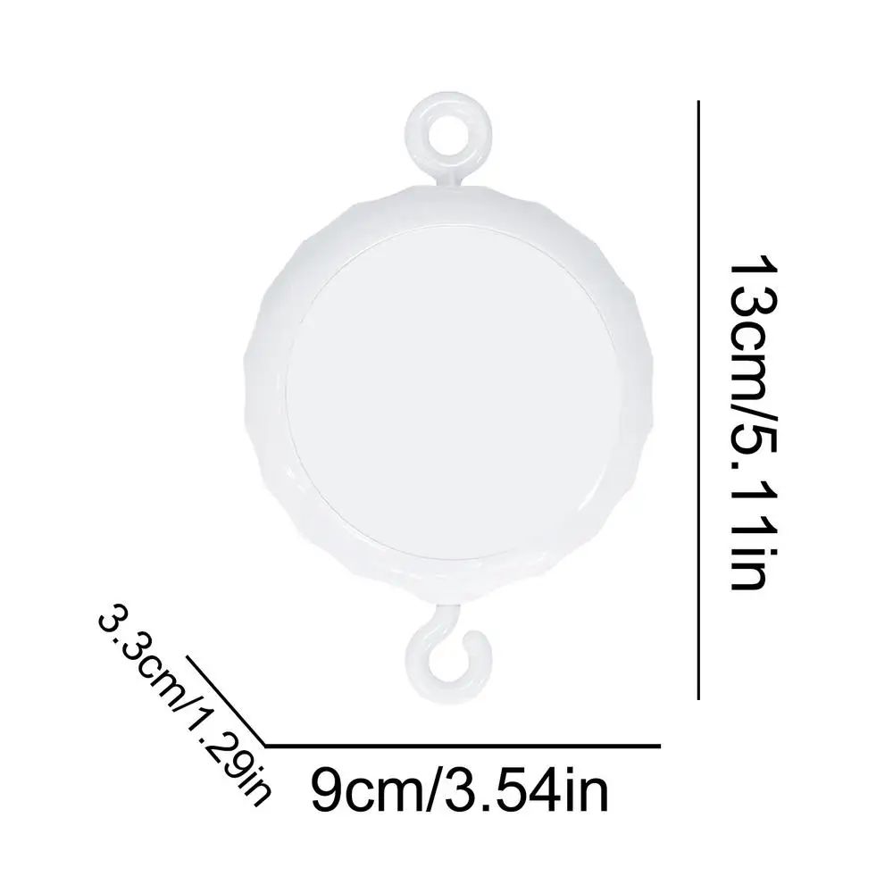 Miroir de poche suspendu pour soins personnels maquillage coiffure usage quotidien portable design moderne bla