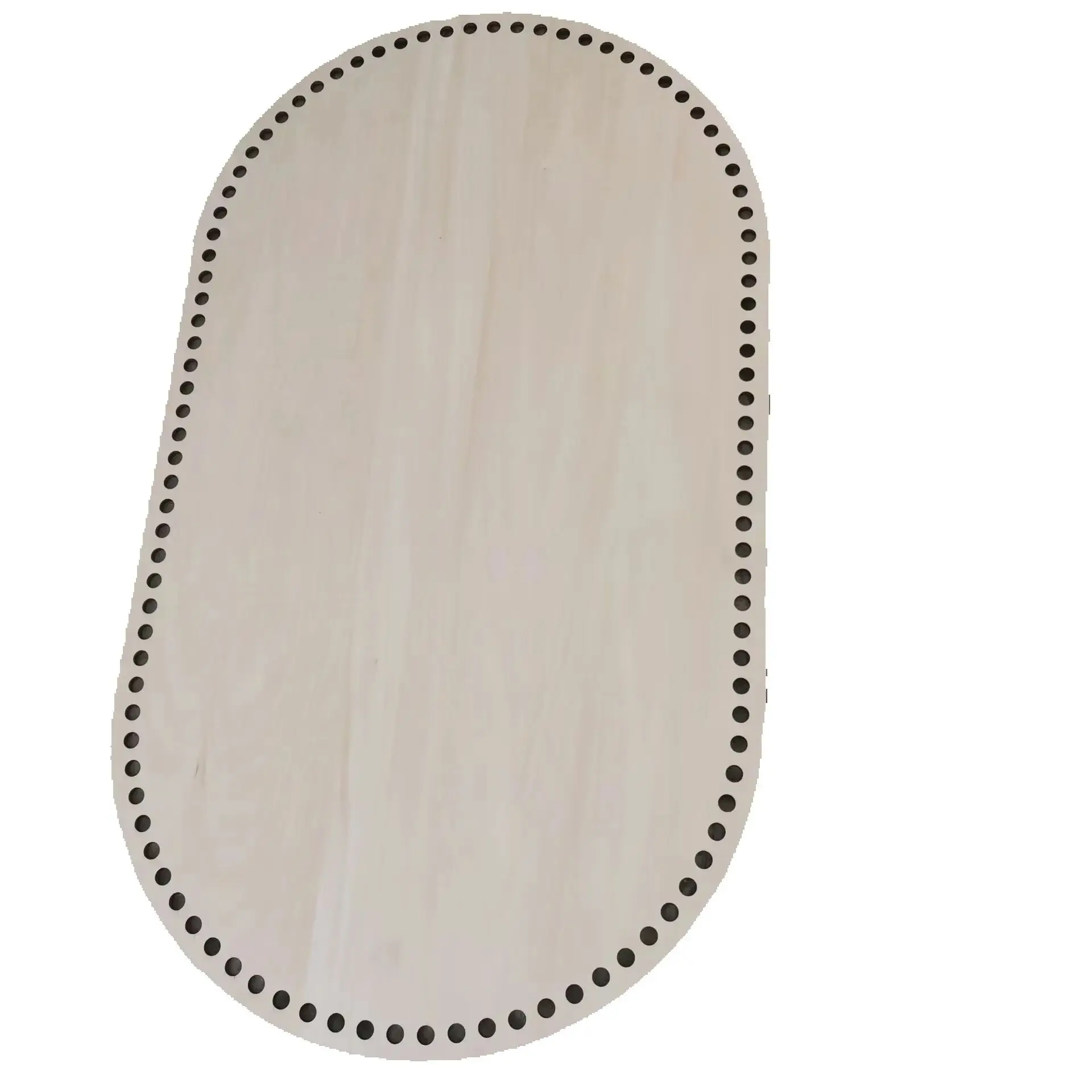 Plancher en bois naturel pour bassinets et paniers de bébé base ovale