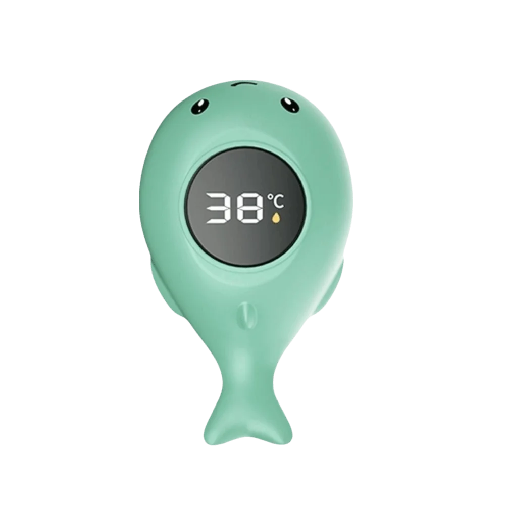 Thermomètre corporel pour bébé design baleine écran numérique matériau