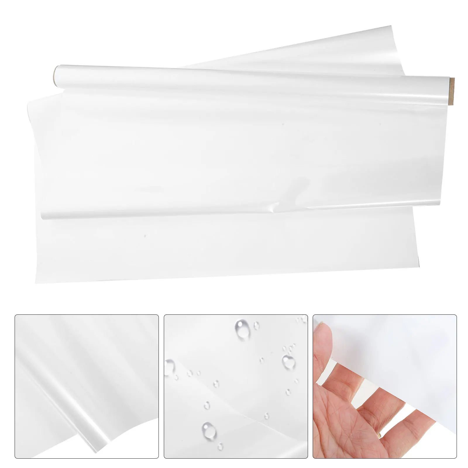 Film transparent enroulé plastique protecteur pour surfaces résistant à l'eau usage domestique transparent fon