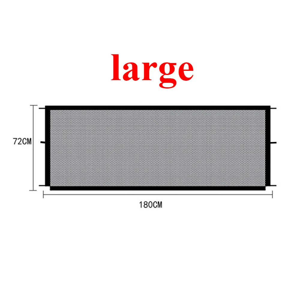Barrière de sécurité pour bébé maille nylon 6 pièces portable antidérapante isolée pour escaliers portes parc 