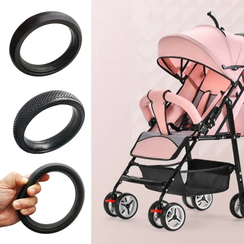 Poussette en caoutchouc pour bébé 12.5cm/13.5cm accessoire de rechange pour poussette enfants 36 ans matériau