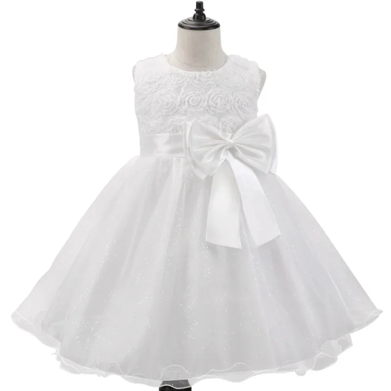 Robe de princesse à fleurs pour fille tenue de fête occasions spéciales coton tulle style romantique robe long