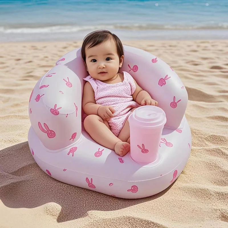 Canapé gonflable pour bébés et enfants siège de plage portable confort et sécurité