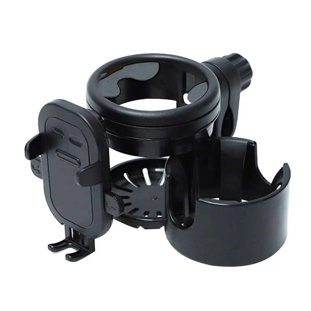 Portegobelet multifonction poussette support téléphone ABS noir design moderne fixe voiture bébé accessoire sé