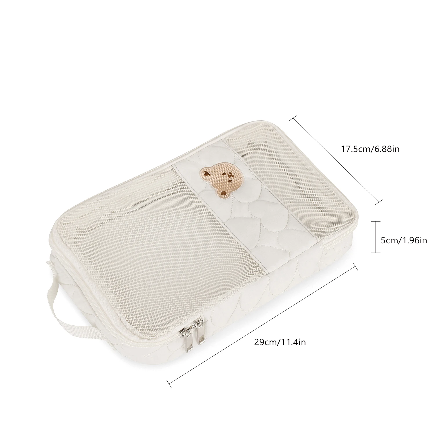 Sac à couches voyage portable étanche organizer bébé White Bear vêtements toilette maman papa sac de rangement