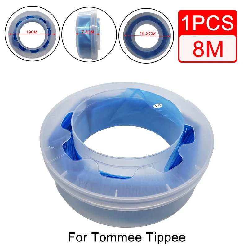 Sacs de recharge de couches Bady 1/2 pièces pour Tommee Tippee torsion et clic sacs dégradables 19x7.5cm bleu 