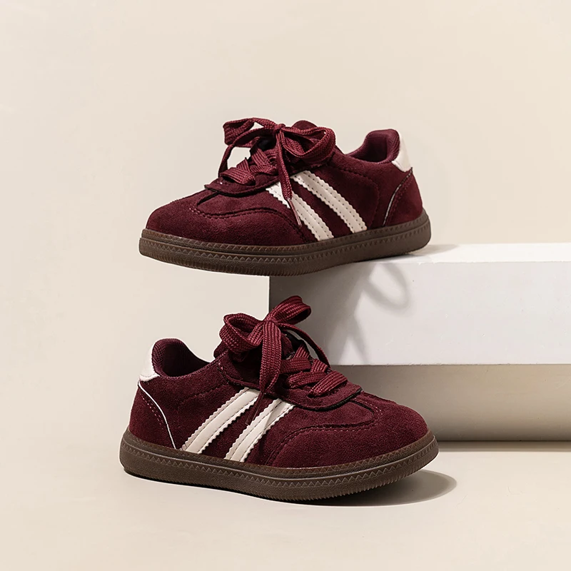 Chaussures de sport et de loisirs à semelles souples pour enfants garçons filles brown gray taille 2336 collec