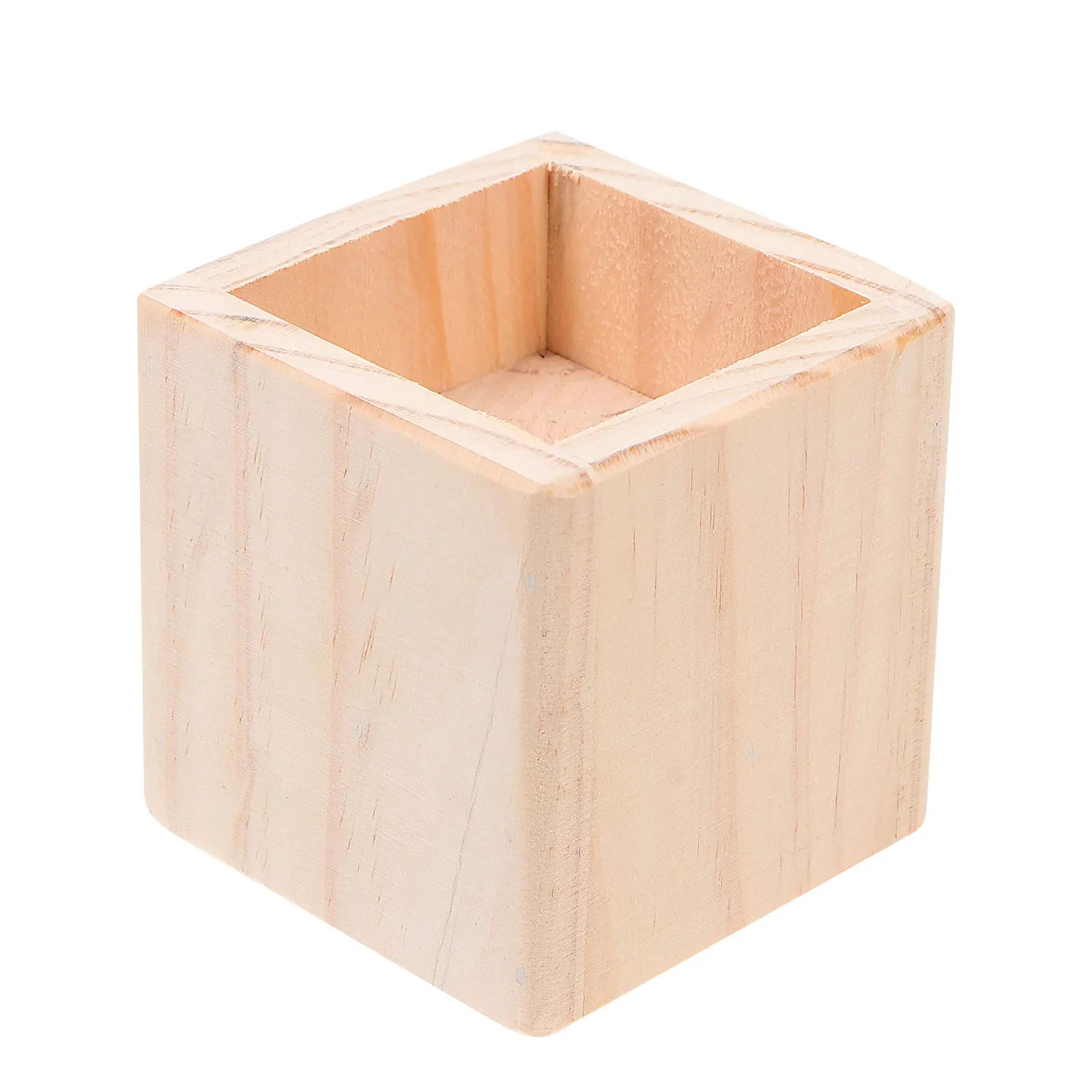 Portestylo en bois naturel accessoire bureau organisation stationnaire