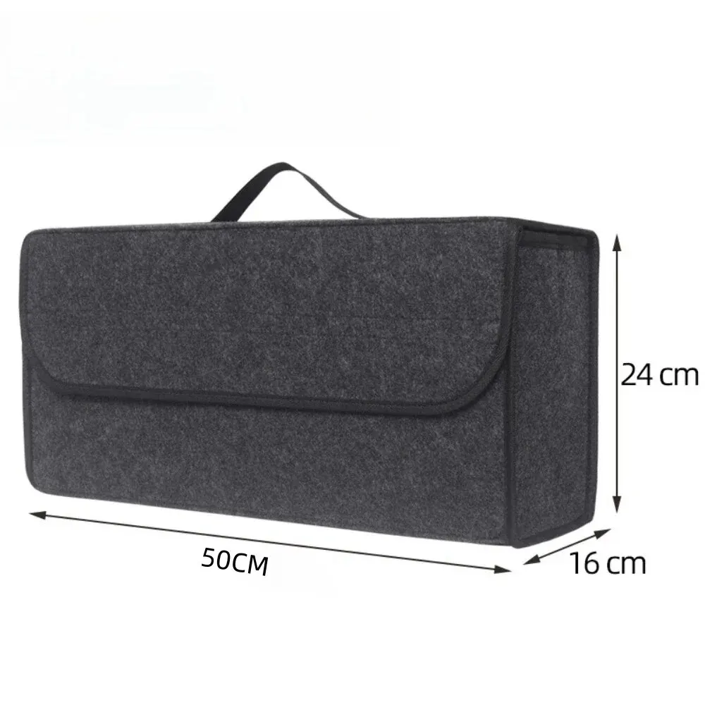 Organisateur de coffre en feutre souple grand compartiment antidérapant sac de rangement voiture bébé accessoi