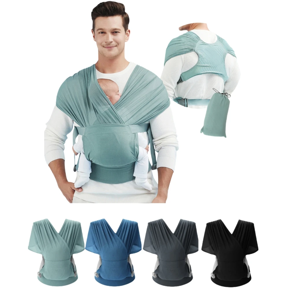 Portebébé ergonomique en écharpe pour nouveauné face avant kangourou siège Hipseat portable 024 mois tissu éla