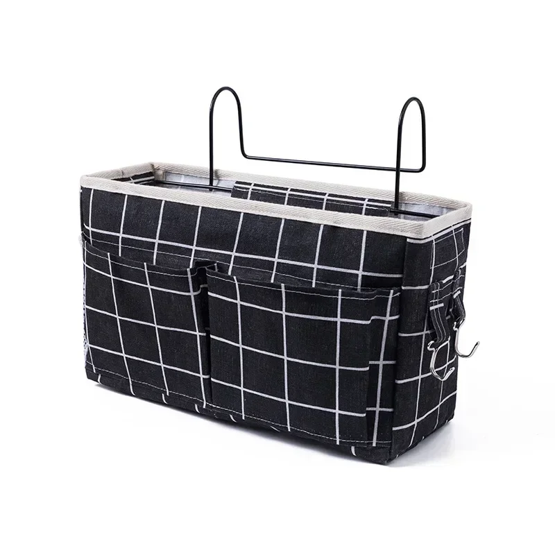 Organisateur suspendu portable en lin pour bébé sac à couches rangement berceau accessoire lit bébé design mod