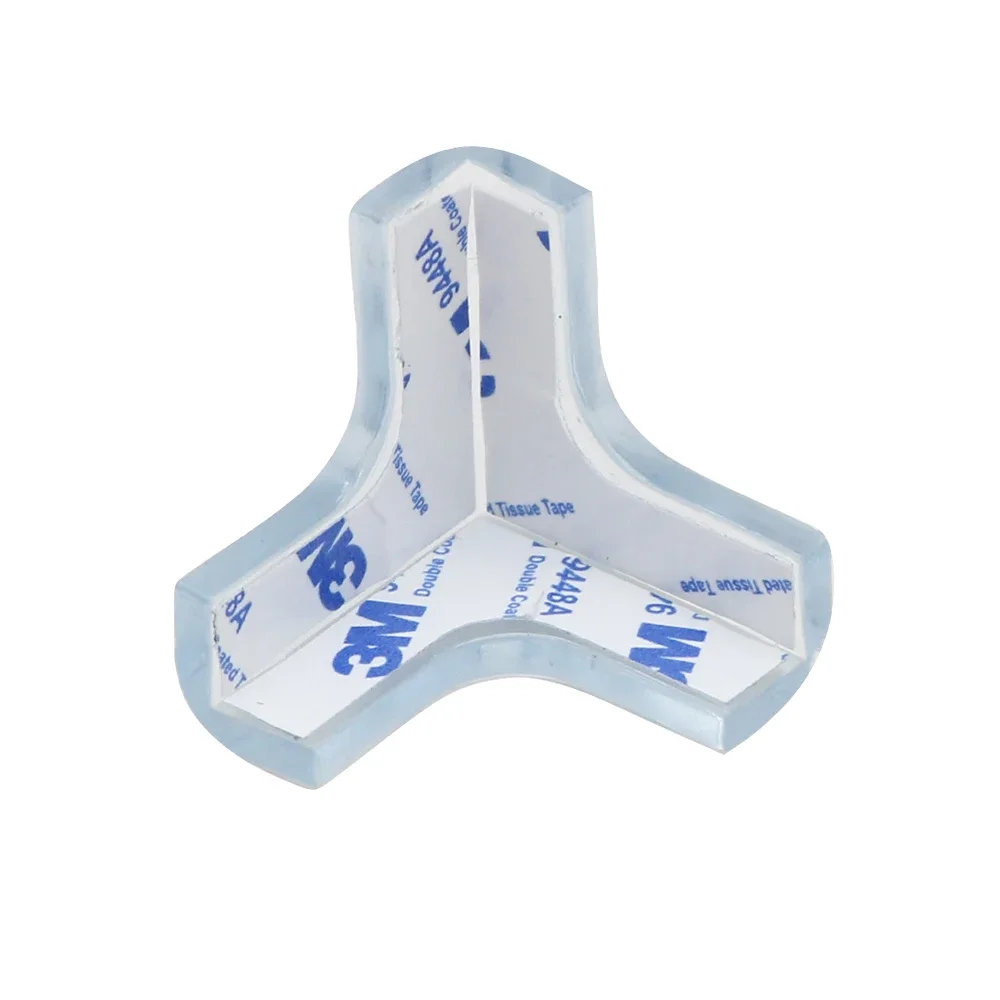 Protection d'angle de sécurité pour bébé couverture anticollision en silicone transparent adhésif double face