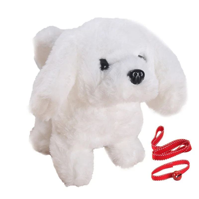 Peluche chien bébé Accessoires éveil jouet peluche interactif Doux en peluche pour filles garçons Anniversaire