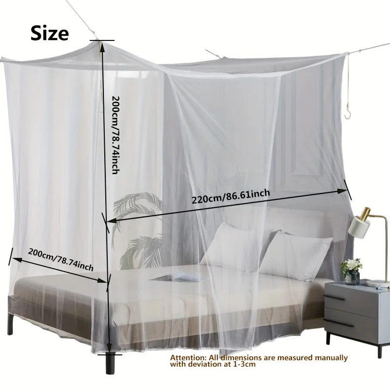 Moustiquaire blanche antiinsectes grande taille protection bébé camping extérieur intérieur respirante portabl