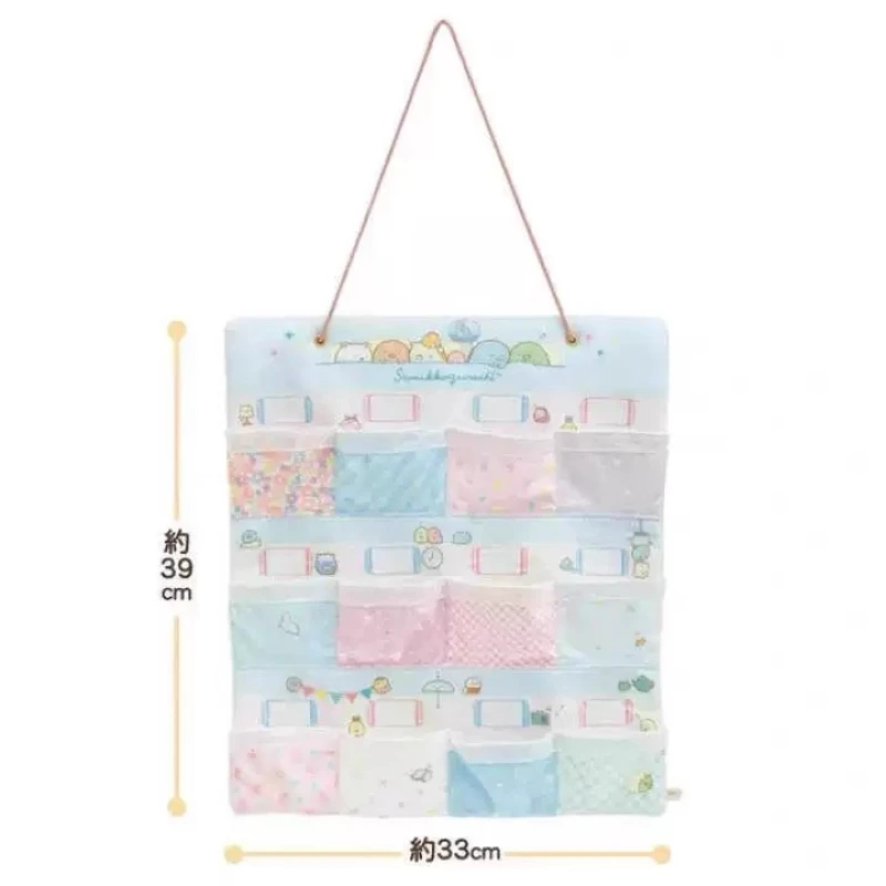 Organisateur mural multifuçons pour enfants rangement jouets livres design coloré motifs animaux tissu doux Di