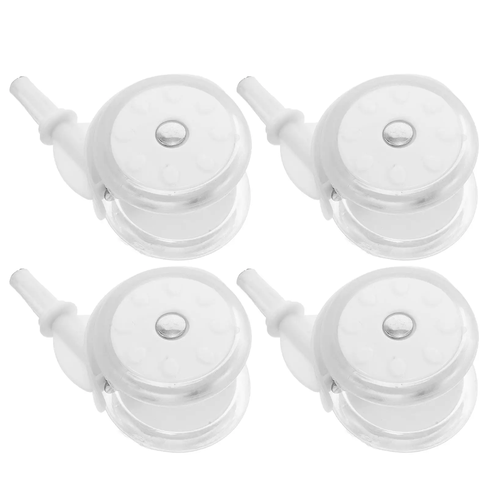 Roues de marcheur pour bébé 4 pièces roulettes pivotantes lisses en caoutchouc robustes pour apprentissage à m