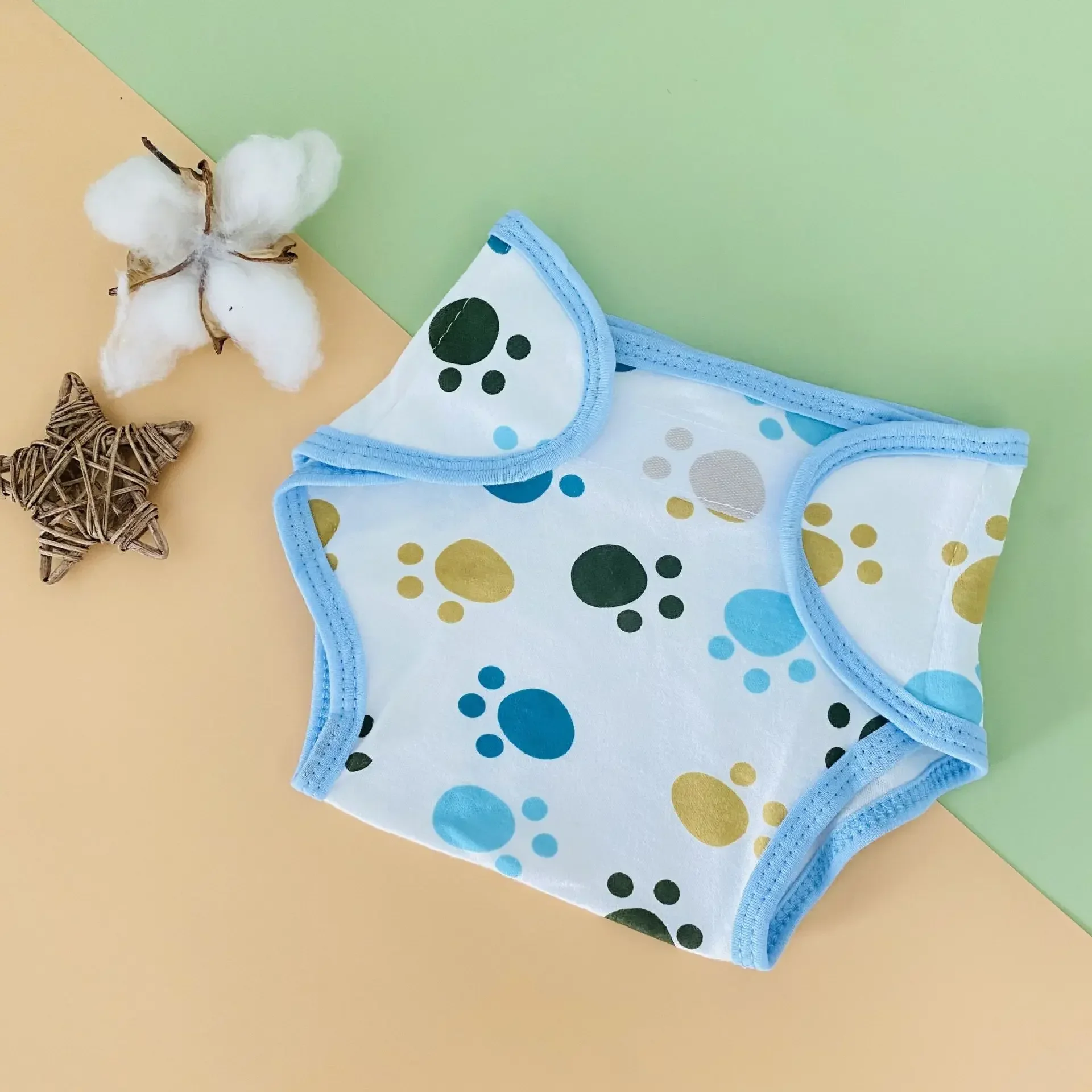 Couches lavables réutilisables pour bébé 02 ans couvrecouche réglable absorbant imperméable tissu doux écolo d