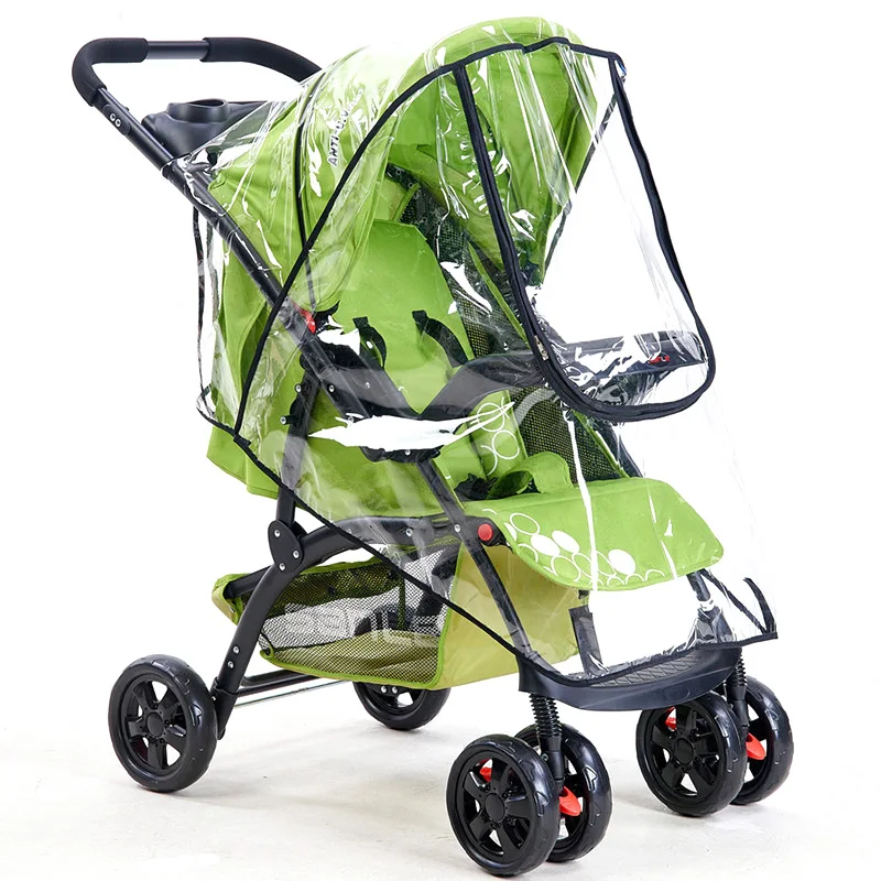 Housse de pluie imperméable pour poussette bébé protection contre la pluie housse de landau accessoire extérie