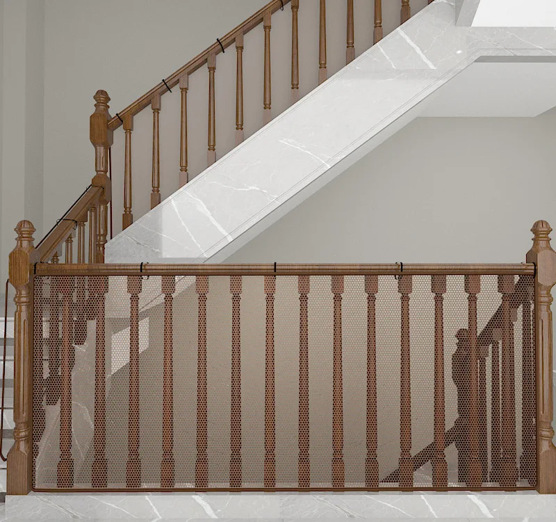 Filet de sécurité pour escalier bébé clôture balcon durable protection enfants impression documents UL sécurit